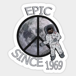 Birthday 1969 50th Anniversary of First Moon Landing Shirt & Other Gifts Sticker